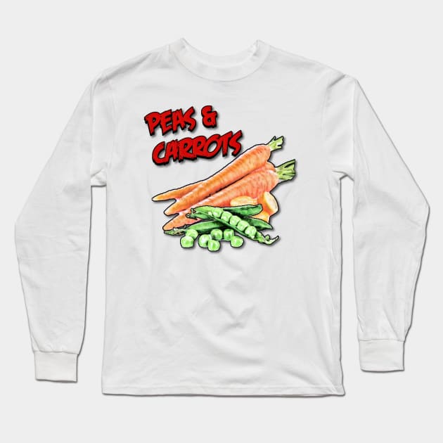 Peas & Carrots Long Sleeve T-Shirt by ImpArtbyTorg